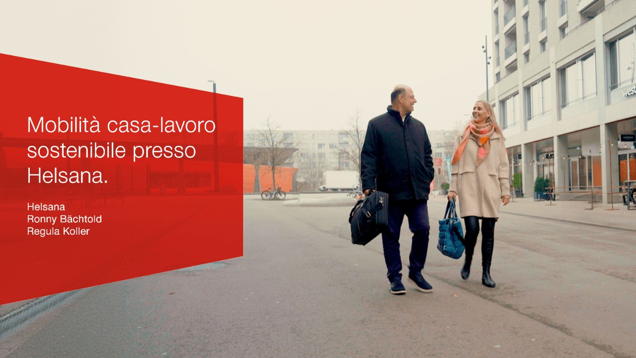Mobilità casa-lavoro sostenibile presso Helsana.